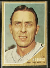 Load image into Gallery viewer, 1962 Topps Gil Hodges #85 Baseball Card EX

