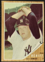 Load image into Gallery viewer, 1962 Topps Hal Reniff #139 Baseball Card VG-EX
