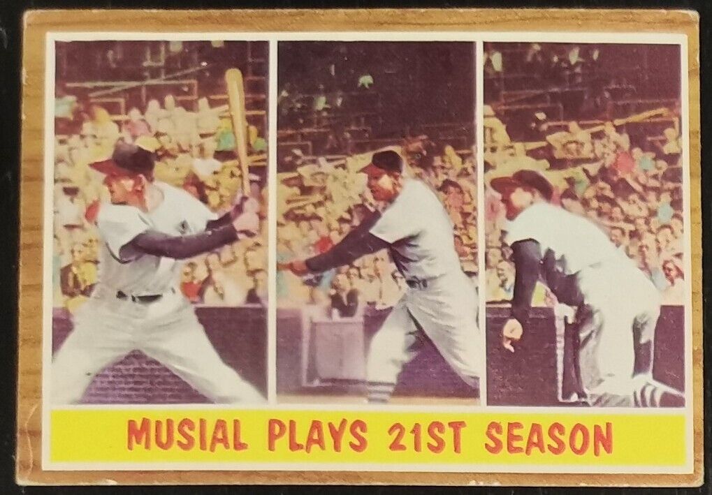 1962 Topps Stan Musical - Musial Plays 21st Season #317 Baseball Card VG-EX