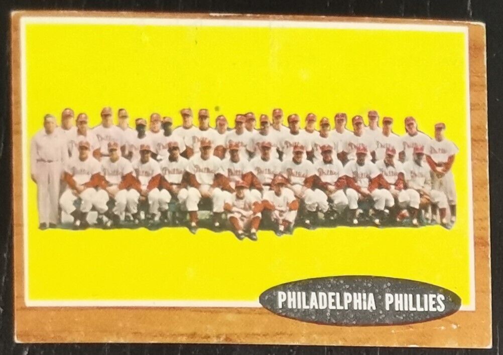 1962 Topps Philadelphia Phillies - 1961 #294 Baseball Card VG-EX