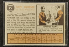 Load image into Gallery viewer, 1962 Topps Floyd Robinson #454 Baseball Card VG-EX
