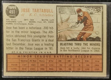 Load image into Gallery viewer, 1962 Topps Jose Tartabull #451 Baseball Card VG-EX
