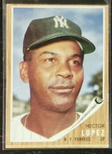 Load image into Gallery viewer, 1962 Topps Hector Lopez #502 Baseball Card VG-EX
