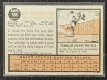 Load image into Gallery viewer, 1962 Topps Al Spagler #556 Baseball Card EX

