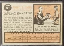 Load image into Gallery viewer, 1962 Topps Bobby G. Smith #531 Baseball Card VG-EX
