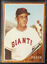 Load image into Gallery viewer, 1962 Topps Jose Pagan #565 Baseball Card VG-EX
