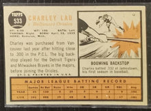 Load image into Gallery viewer, 1962 Topps Charley Lau #533 Baseball Card VG-EX
