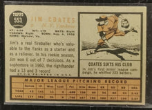 Load image into Gallery viewer, 1962 Topps Jim Coates #553 Baseball Card VG-EX
