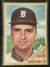 Load image into Gallery viewer, 1962 Topps Charlie Maxwell #85 Baseball Card VG-EX
