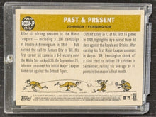 Load image into Gallery viewer, 2009 Topps Heritage Past &amp; Present Johnson - Pennington Blue Ink Signed RODA-JP

