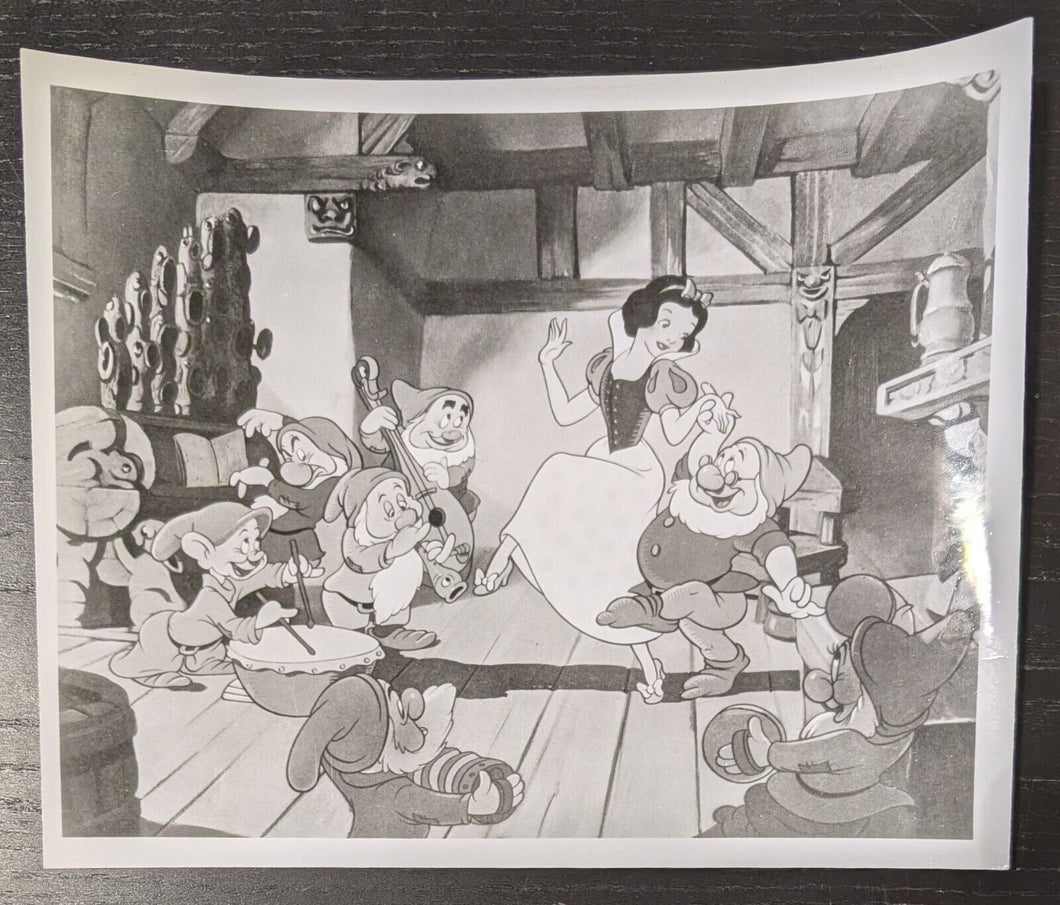 Snow White and the Seven Dwarfs Original Still 8x10 Walt Disney 1970 Release x 4