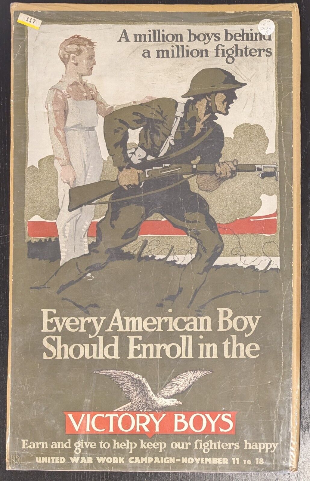 Every American Boy Should Enroll in the Victory Boys WW1 Poster 13
