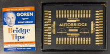 Load image into Gallery viewer, 1950s Auto Bridge Pocket Model Vintage Bridge Game With Manual
