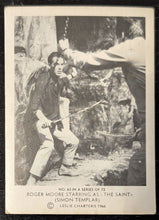 Load image into Gallery viewer, 1966 Roger Moore The Saint San Portex Card #63 in a series of 72
