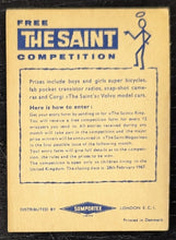 Load image into Gallery viewer, 1966 Roger Moore The Saint San Portex Card #28 in a series of 72
