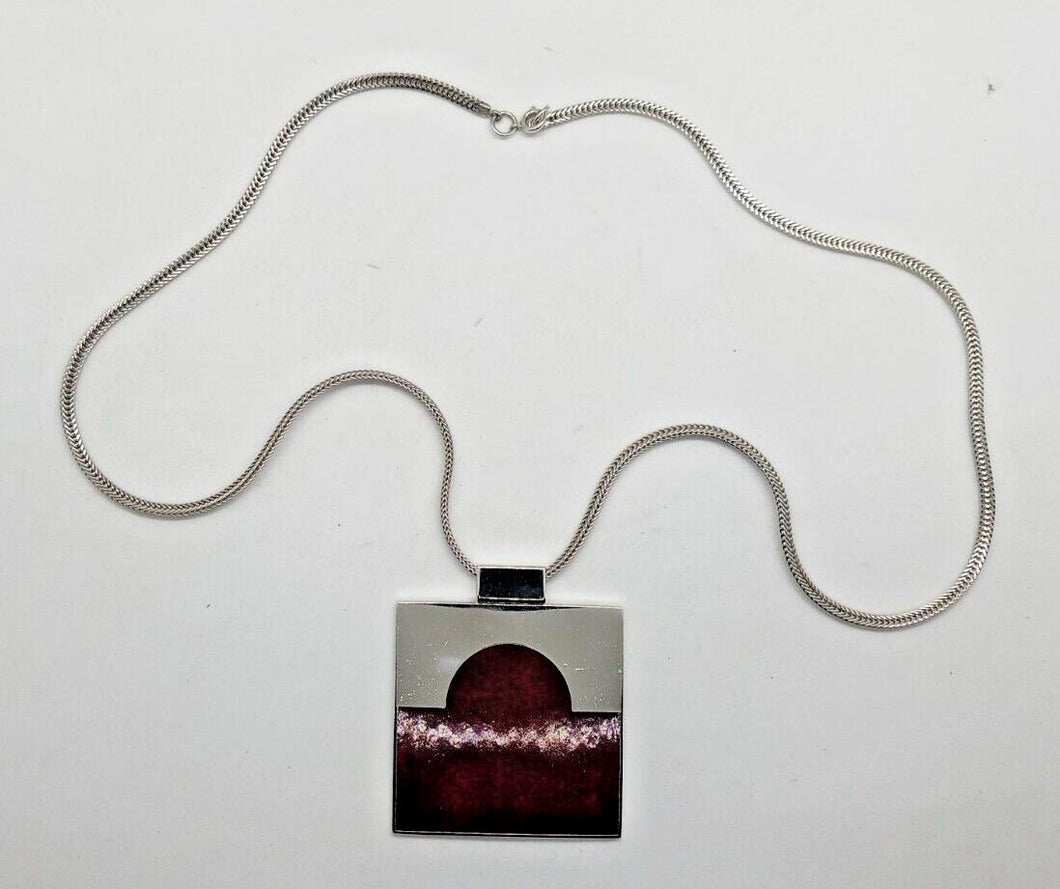 Vintage de Passille Sylvestre Mid Century CDN Enamel Necklace