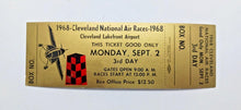 Load image into Gallery viewer, 1968 Cleveland National Air Races Full Ticket Proof
