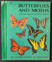 Load image into Gallery viewer, Butterflies And Moths by Richard A. Martin (1958, Little Golden Book)
