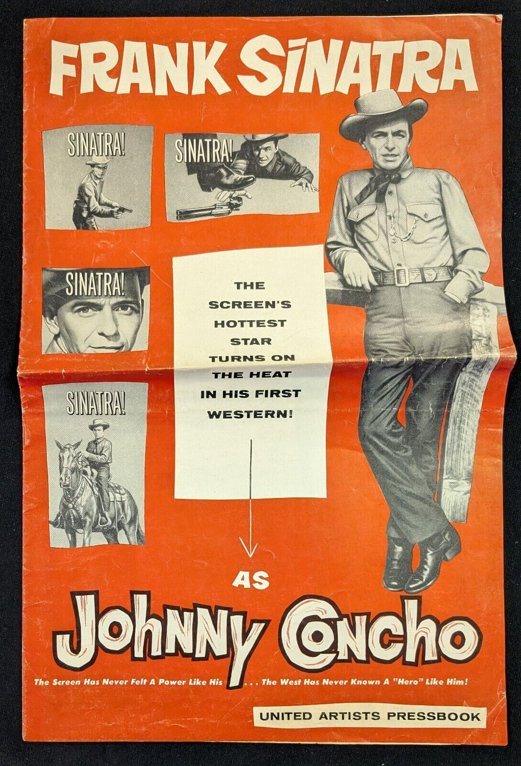 1956 Frank Sinatra Johnny Concho PUA Press Book