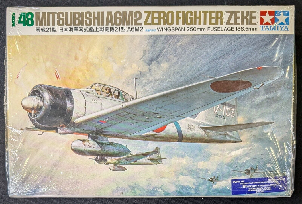 TAMIYA 61016 - 1:48 Mitsubishi A6M2 Zero Fighter (Zeke) Model Kit