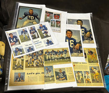 Load image into Gallery viewer, 1956-1960: Vintage Football Newspaper Scrap Collection of 16 pages, in Binder
