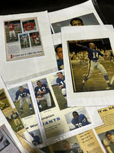 Load image into Gallery viewer, 1956-1960: Vintage Football Newspaper Scrap Collection of 16 pages, in Binder
