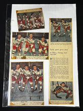 Load image into Gallery viewer, Lot of 2 - Dec 20, 1955: Vintage New York Rangers Hockey Newspaper Scrap Cutoff

