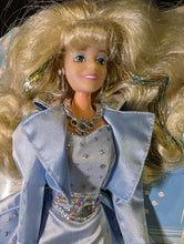 Load image into Gallery viewer, Barbie Doll in Light Blue Gown with Tinsel Hair
