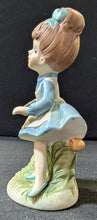 Load image into Gallery viewer, Girl Figurine with Flower Basket

