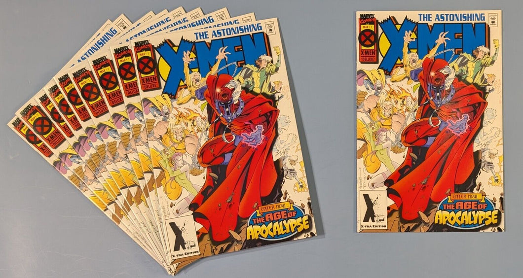 Astonishing X-Men Vol.1 #1 Comic Book Lot of 10 - Age of Apocalypse, NM