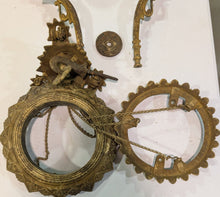 Load image into Gallery viewer, Vintage 1872 Ornate Hanging Oil Lamp Frame Parts

