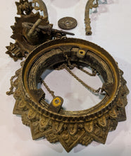 Load image into Gallery viewer, Vintage 1872 Ornate Hanging Oil Lamp Frame Parts
