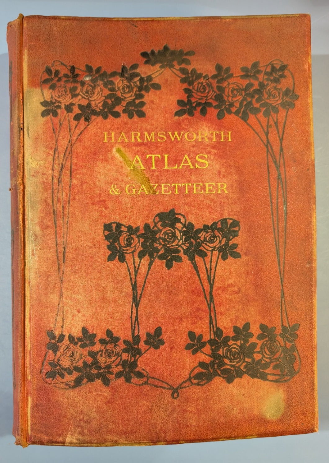 Antique Harmsworth Atlas & Gazetteer - Maps Geography