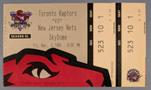 Load image into Gallery viewer, Nov 3 1995 Toronto Raptors 1st Ticket
