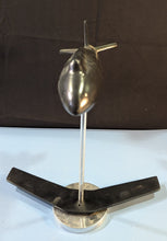 Load image into Gallery viewer, Vintage Aircraft Wind Tunnel Model on Stand – Aerospace Engineering Display
