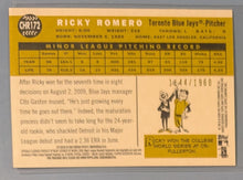 Load image into Gallery viewer, 2009 Topps Heritage Rookie Card - Ricky Romero - CHR172 (B)
