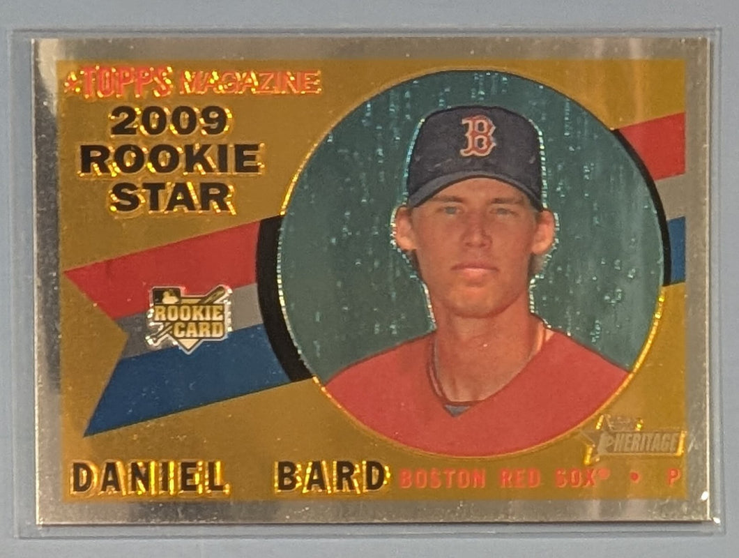 2009 Topps Heritage Chrome Baseball Rookie Card - Daniel Bard - CHR182