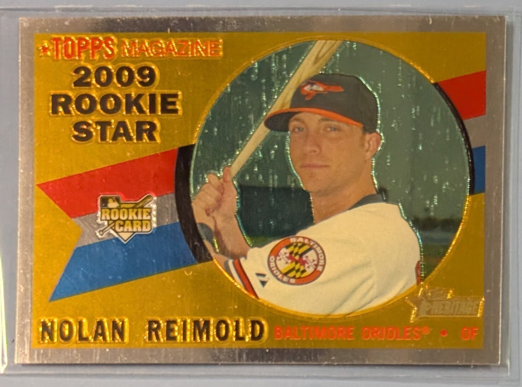 2009 Topps Heritage Rookie Baseball Card - Nolan Reimold - CHR168