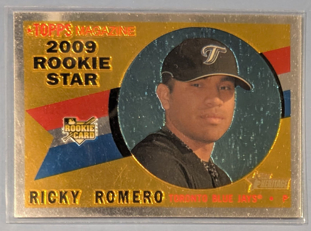 2009 Topps Heritage Rookie Card - Ricky Romero - CHR172