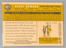 Load image into Gallery viewer, 2009 Topps Heritage Rookie Card - Ricky Romero - CHR172
