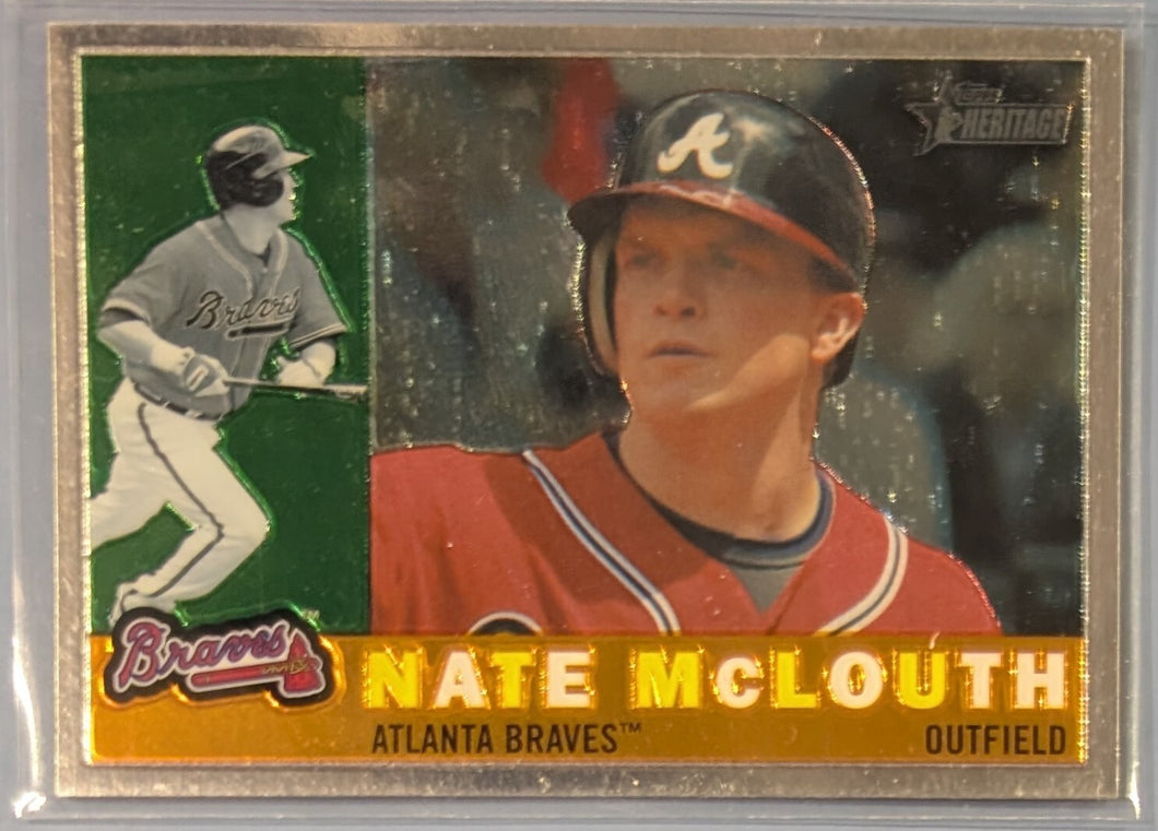 2009 Topps Heritage Chrome Baseball Card - Nate McLouth - CHR166