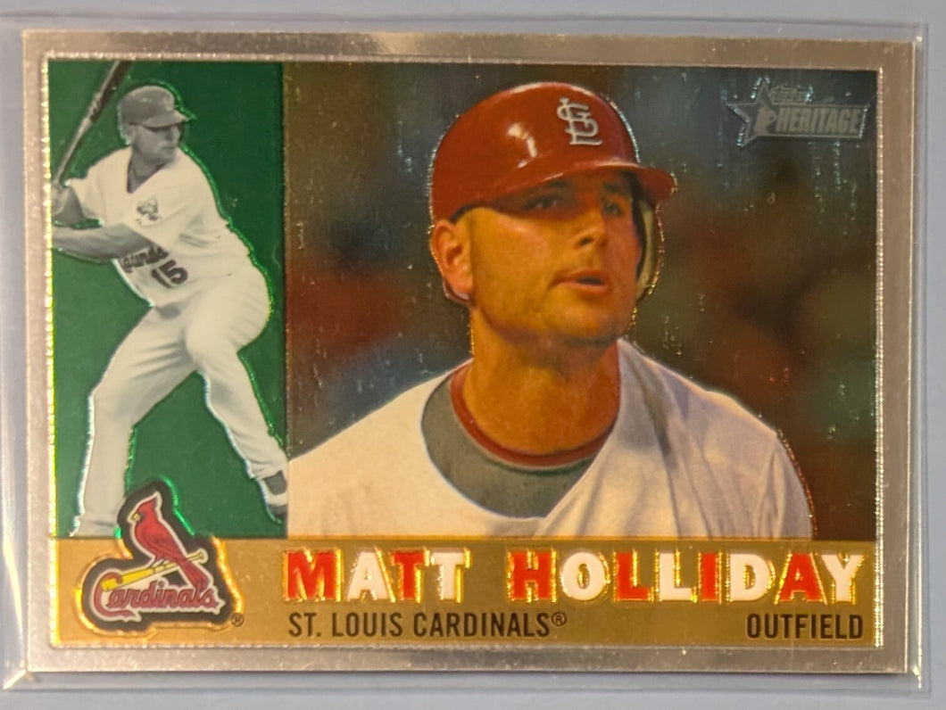 2009 Topps Heritage Baseball Card - Matt Holliday - CHR164