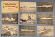 Load image into Gallery viewer, WWII Warships of the Allies Photo Print Lot USS Saratoga Idaho Wichita Nautilus
