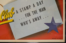 Load image into Gallery viewer, Original WWII Propaganda Poster &quot;He&#39;s Fighting For You&quot; US Soldier M1 Helmet WW2
