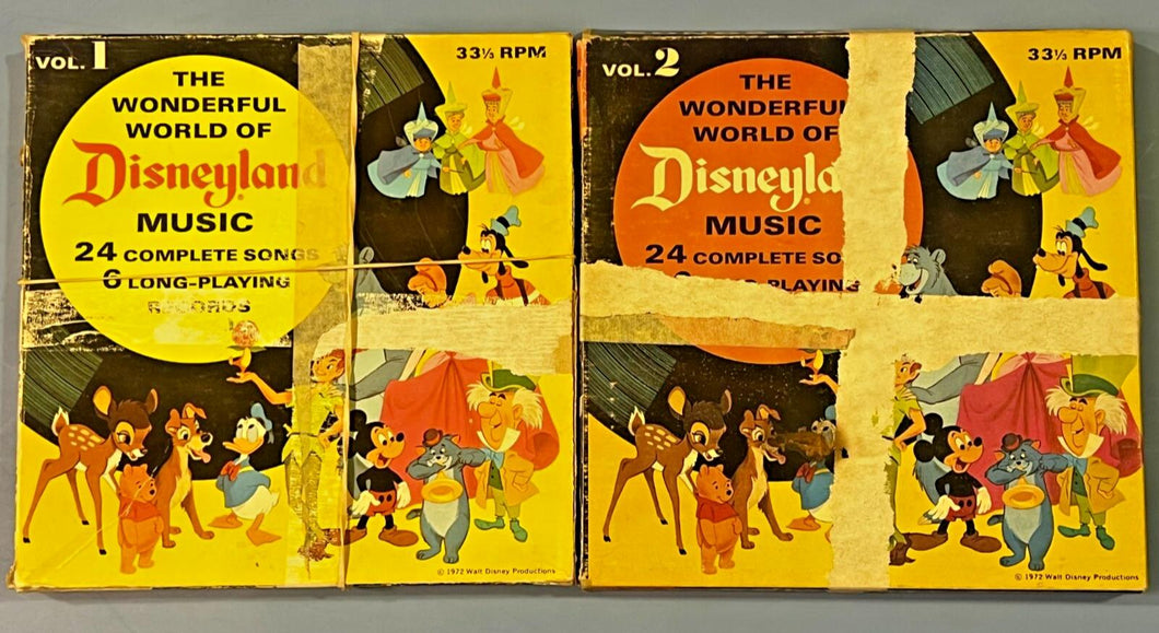 The Wonderful World of Disneyland Music 2 Volume Set 33 1/3 RPM