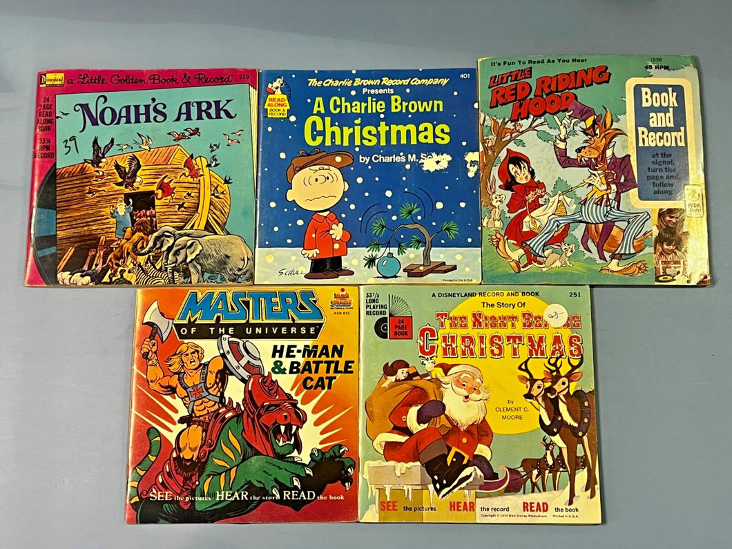 Little Golden Book & Record Lot - Noah's Ark, Charlie Brown, More