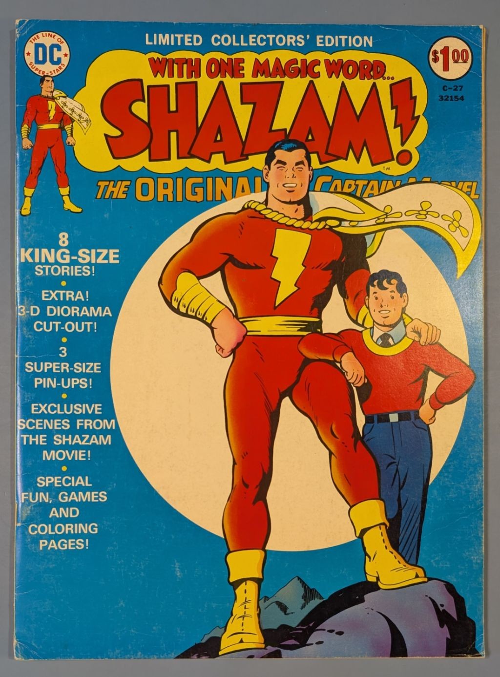 Shazam! C-27 Limited Collector's Comic (1974) – Original Captain Marvel