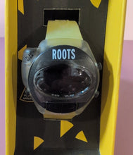 Load image into Gallery viewer, Roots Timebeam Digital Watch with Flash Beam in Yellow Box
