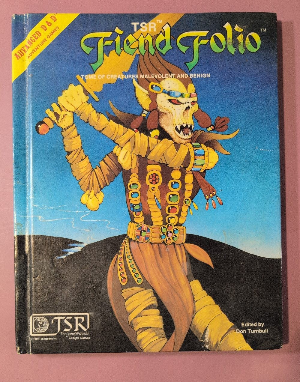 1981 TSR Fiend Folio Advanced D&D Tome of Creatures Malevolent & Benign