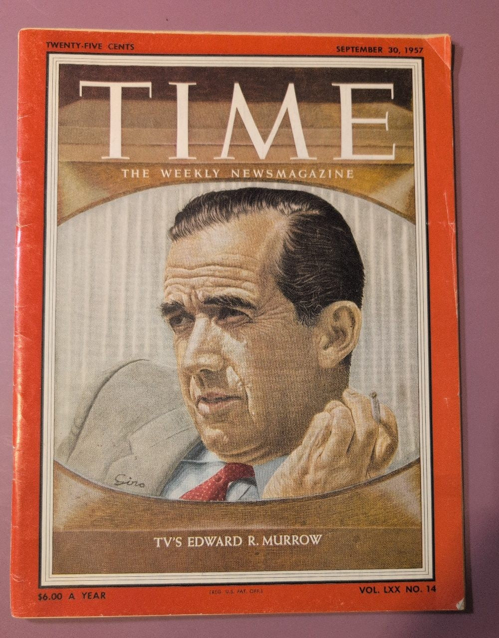 TIME Magazine September 30 1957 TV's Edward R. Murrow